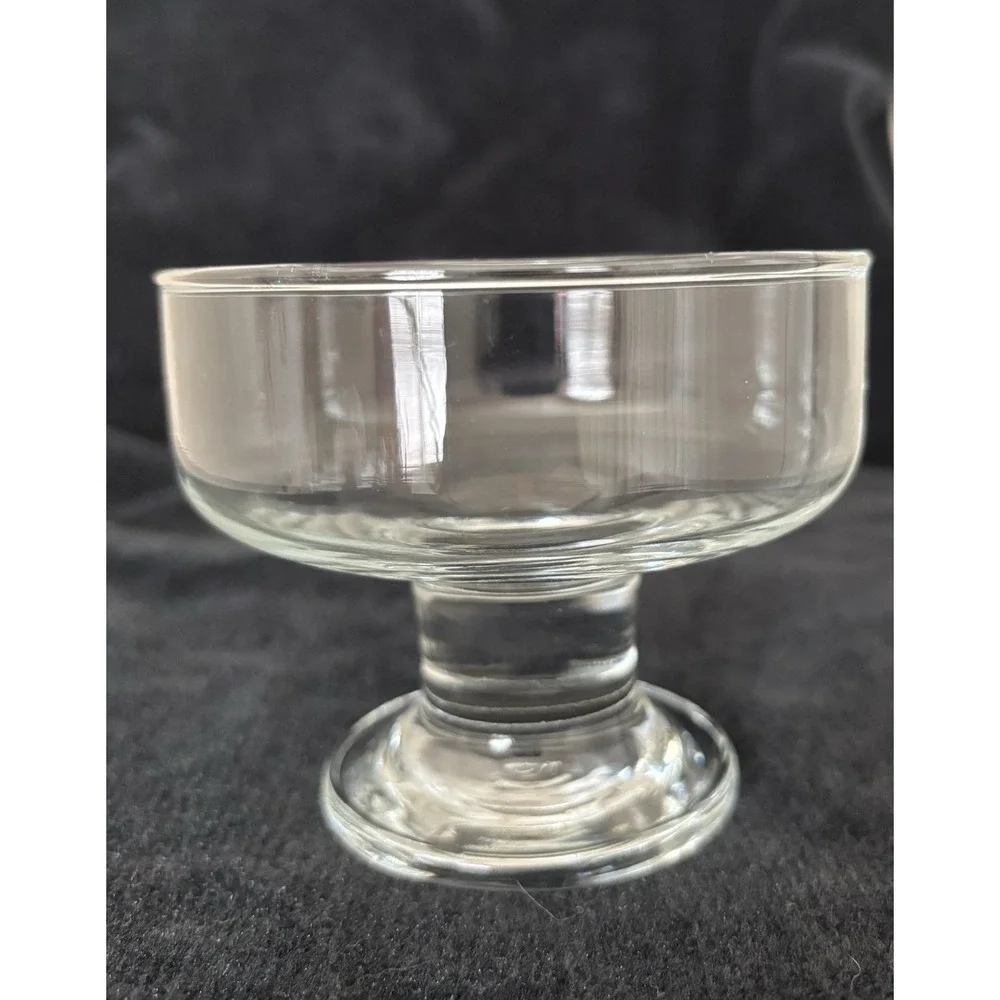 6 Pack Crystal Glass Dessert Bowls, 6.5 oz Ice Cream, Fruit, Pudding, VINTAGE